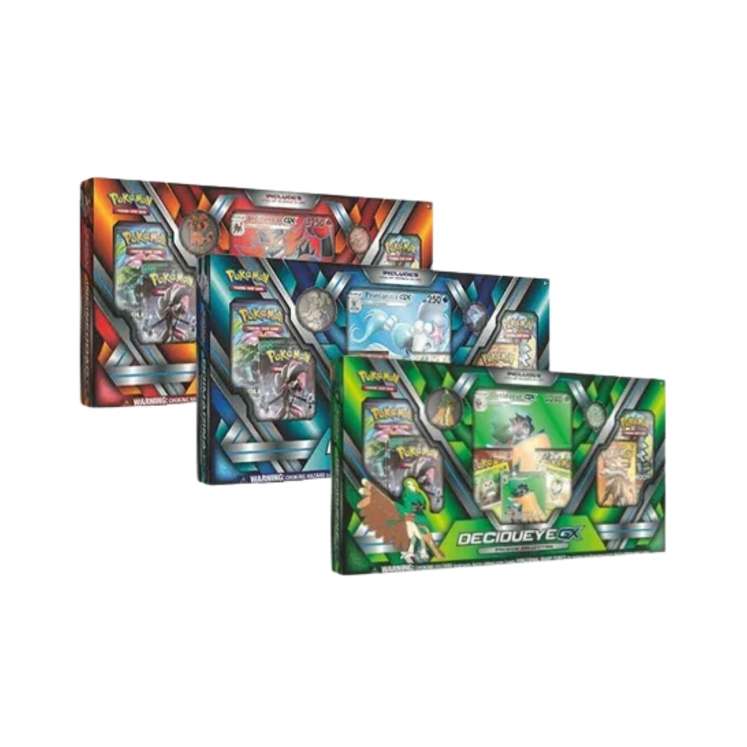 Premium Collection [Set of 3] Decidueye GX, Primarina GX, & Incineroar GX