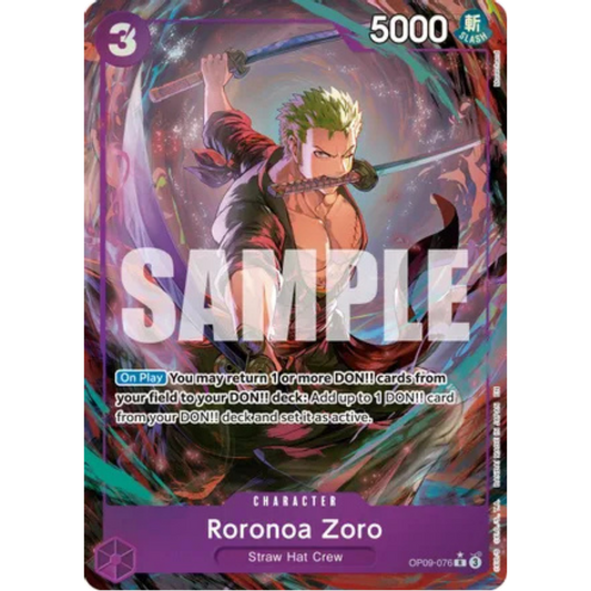 Roronoa Zoro - OP09-076 (Alternate Art) (OP09-076) - Premium Booster -The Best- Vol. 2 Foil