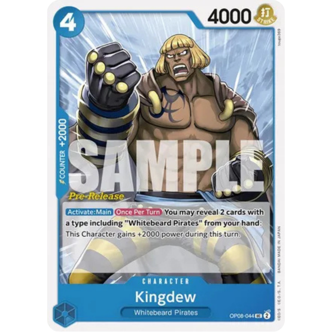 Kingdew (OP08-044) - Two Legends Pre-Release Cards