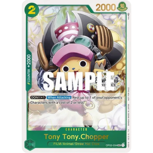 Tony Tony.Chopper (Store Championship Participation Pack) (OP02-034) - One Piece Promotion Cards Foil