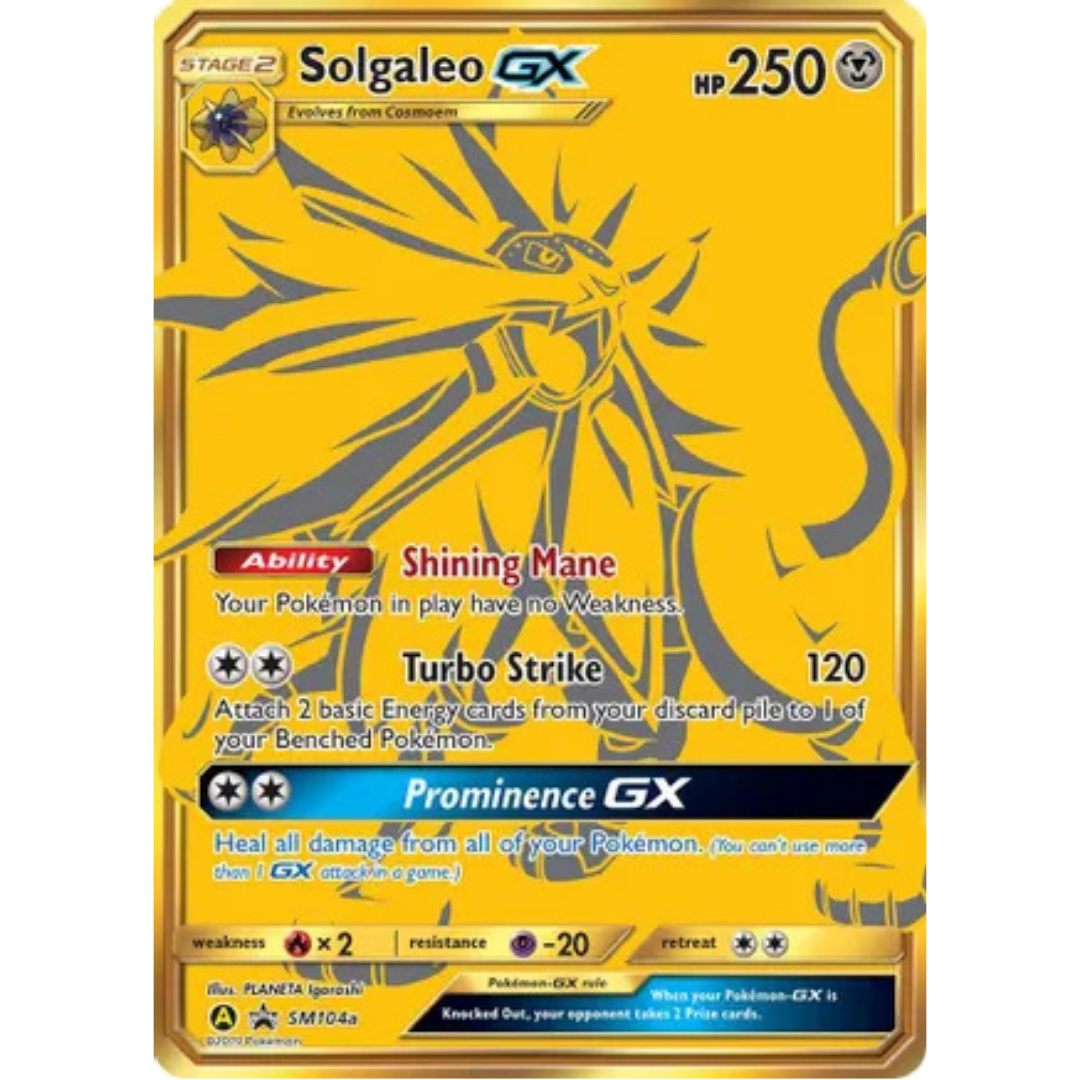 Solgaleo GX SM104a  - Holofoil SM Promos - Promo