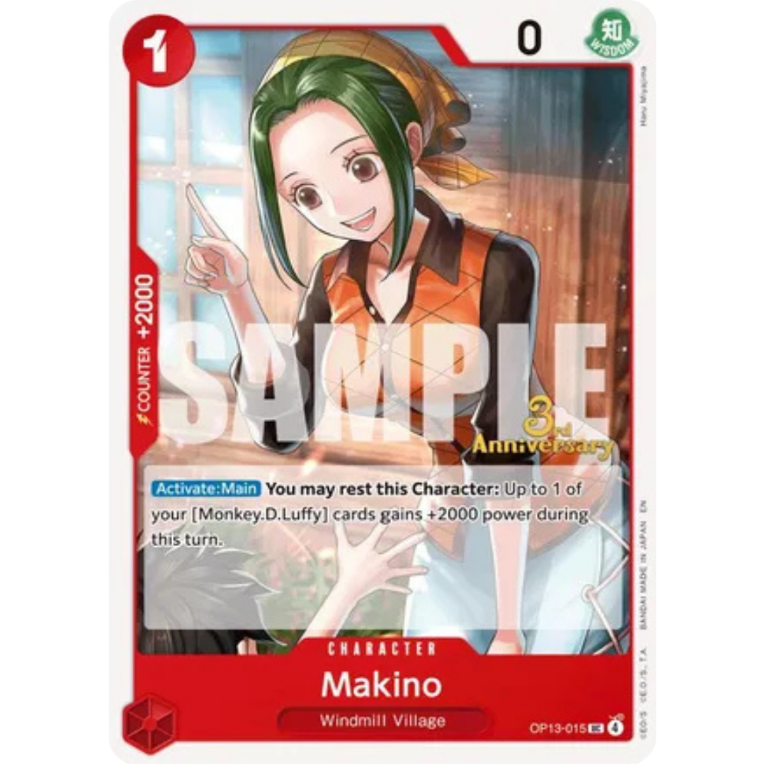 Makino (OP13-015) - Carrying On His Will: 3rd Anniversary Tournament Cards