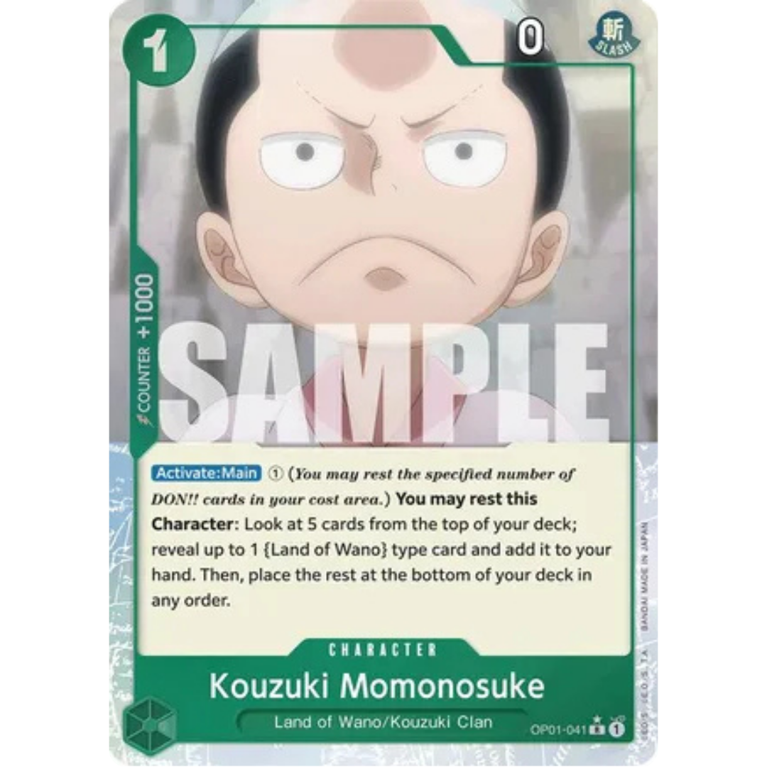 Kouzuki Momonosuke (Full Art) (OP01-041) - Premium Booster -The Best- Foil