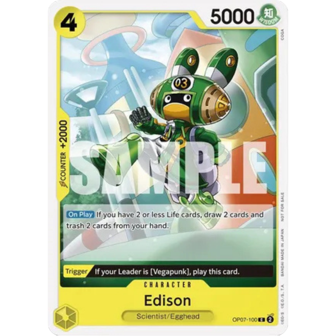 Edison (Tournament Pack 2024 Oct.-Dec.) (OP07-100) - One Piece Promotion Cards