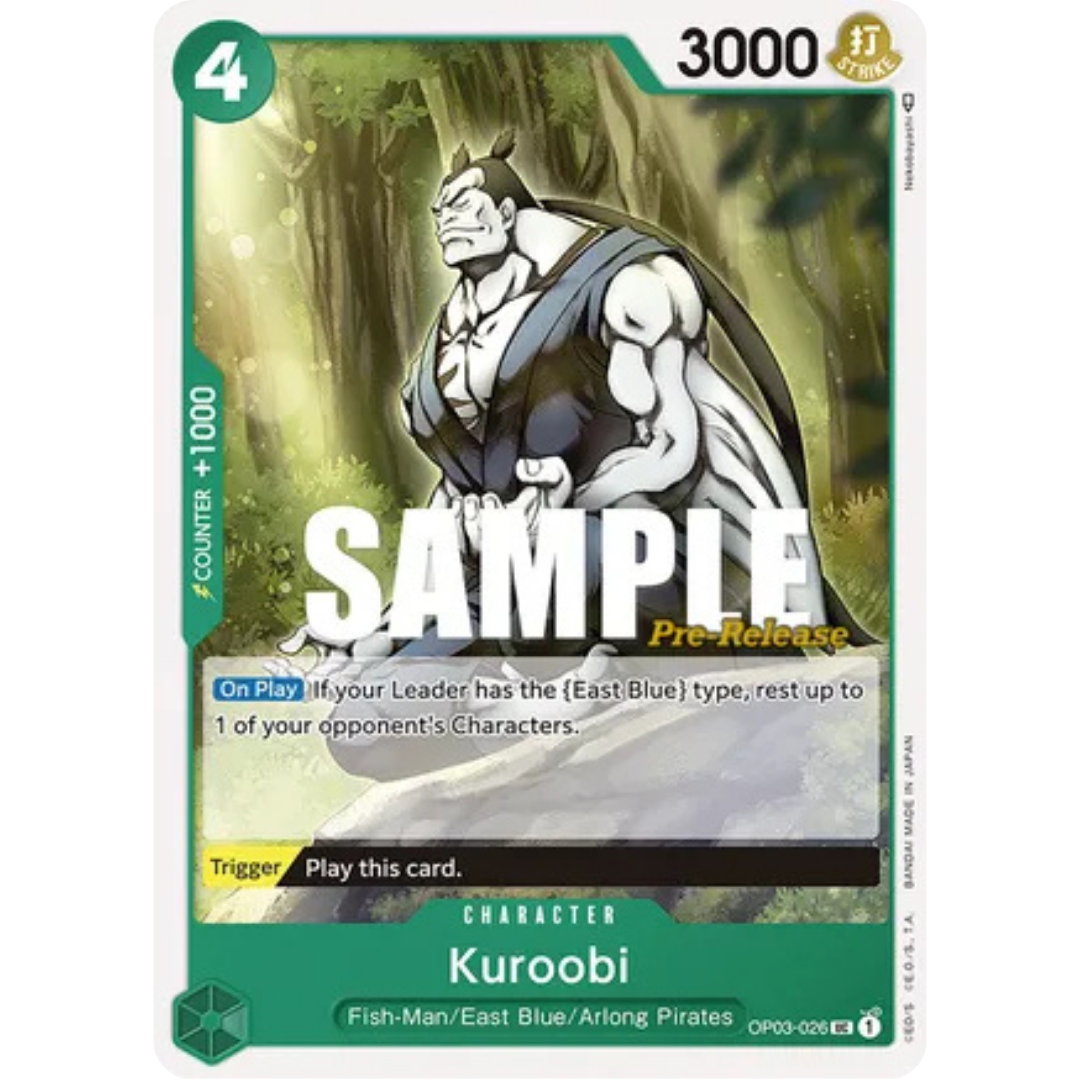 Kuroobi (OP03-026) - Pillars of Strength Pre-Release Cards