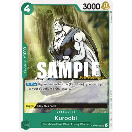 Kuroobi (OP03-026) - Pillars of Strength Pre-Release Cards