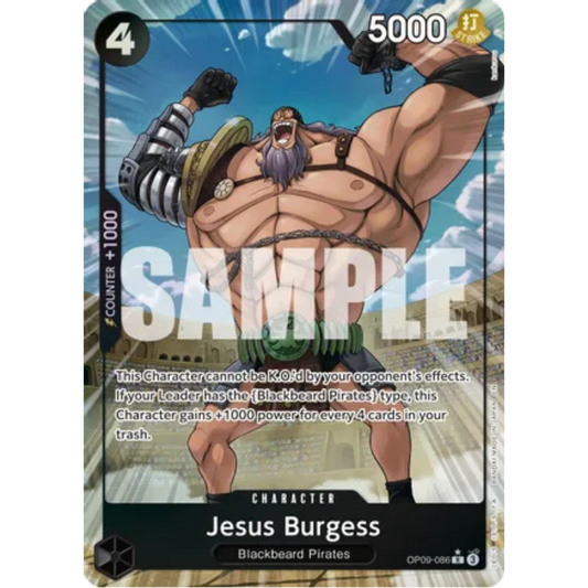 Jesus Burgess (Alternate Art) (OP09-086) - Premium Booster -The Best- Vol. 2 Foil