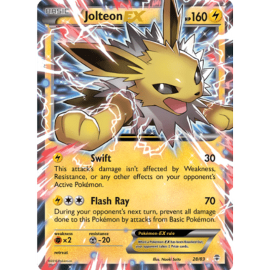 Jolteon EX 028/83  - Holofoil Generations - Ultra Rare