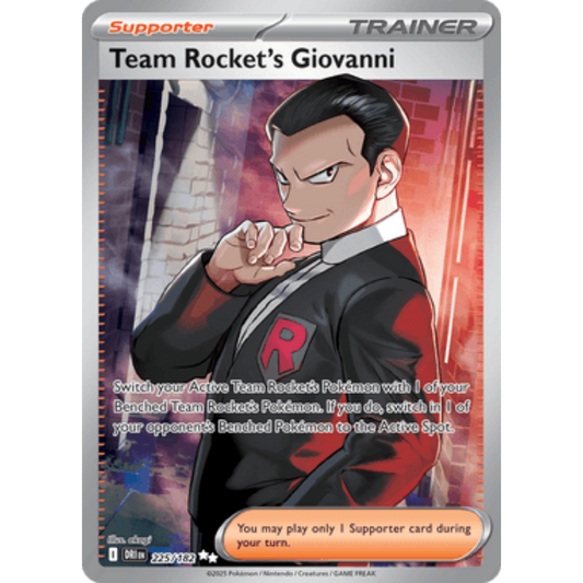 Team Rocket's Giovanni 225/182  - Holofoil SV10 Destined Rivals - Ultra Rare