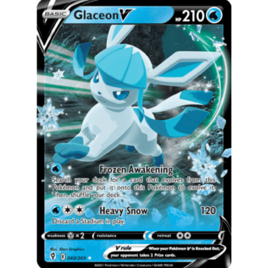 Glaceon V (040/203) [Sword & Shield: Evolving Skies]