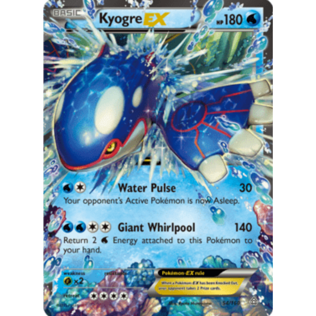 Kyogre EX 054  - Holofoil XY  Primal Clash - Ultra Rare