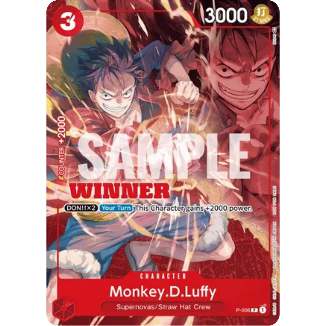 Monkey.D.Luffy - P-006 (Winner Pack Vol. 1) (P-006) - One Piece Promotion Cards