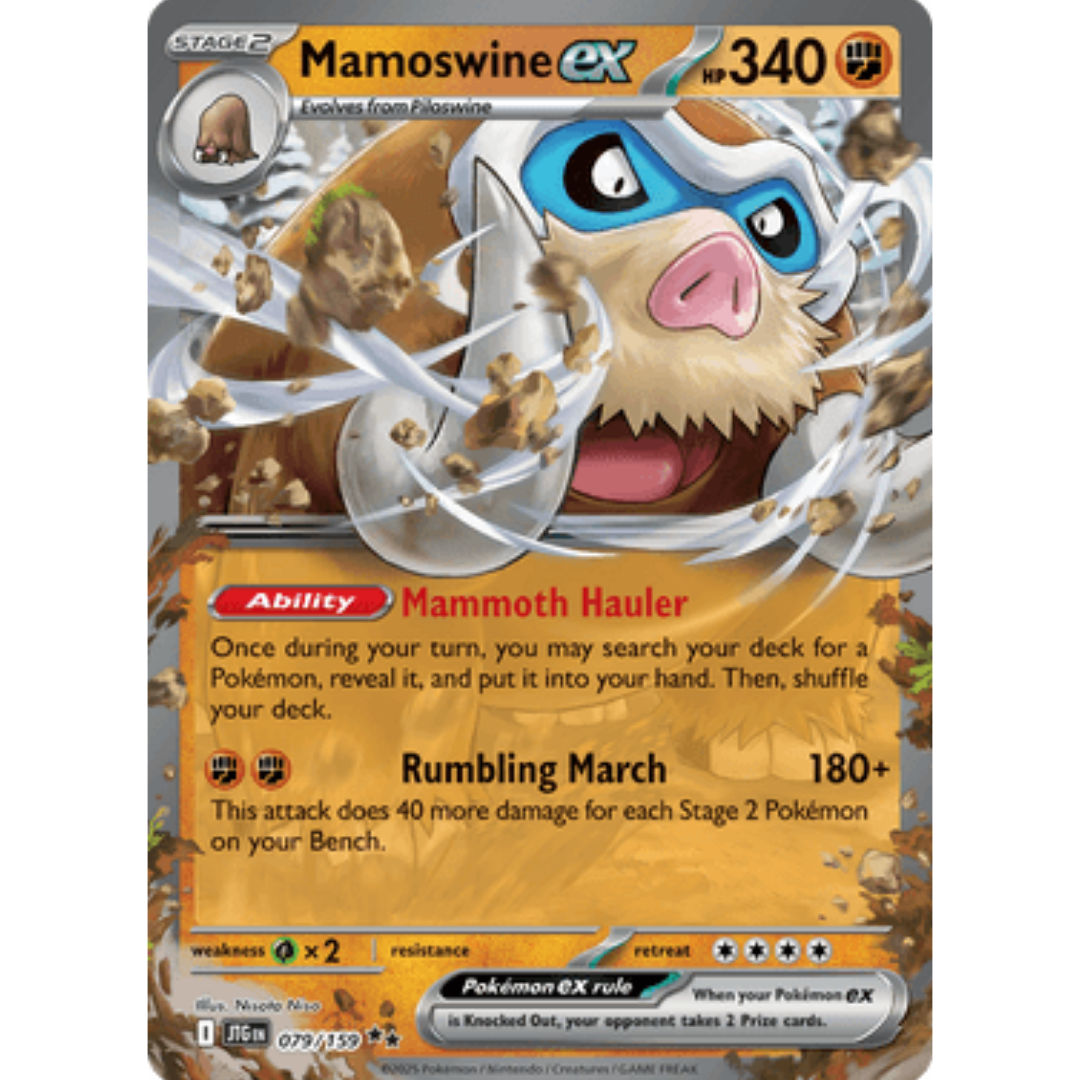 Mamoswine ex 079/159  - Holofoil SV09 Journey Together - Double Rare