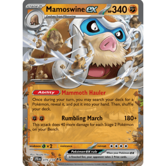 Mamoswine ex 079/159  - Holofoil SV09 Journey Together - Double Rare