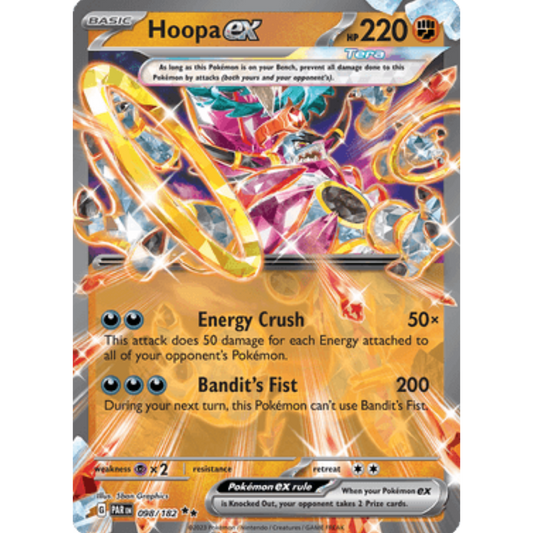 Hoopa ex 098/182  - Holofoil SV04 Paradox Rift - Double Rare