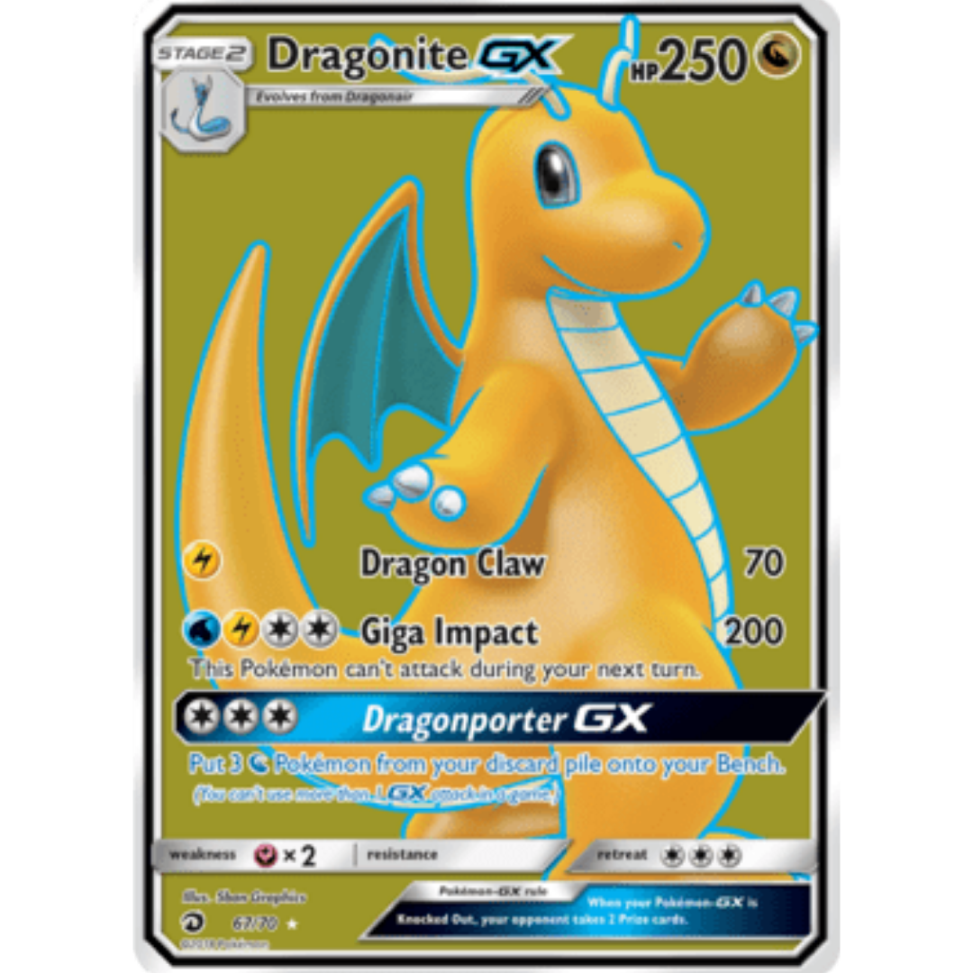 Dragonite GX (Full Art)  - Holofoil Dragon Majesty - Ultra Rare