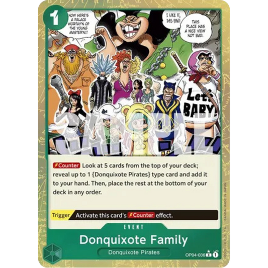 Donquixote Family (Textured Foil) (OP04-036) - Premium Booster -The Best- Foil