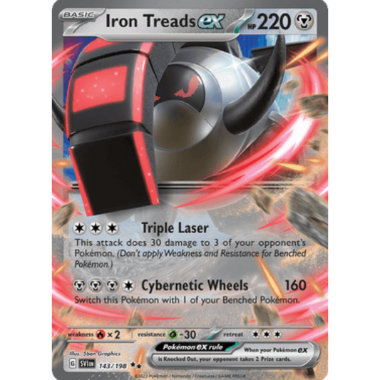 Iron Treads ex (143/198) [Scarlet & Violet: Base Set]