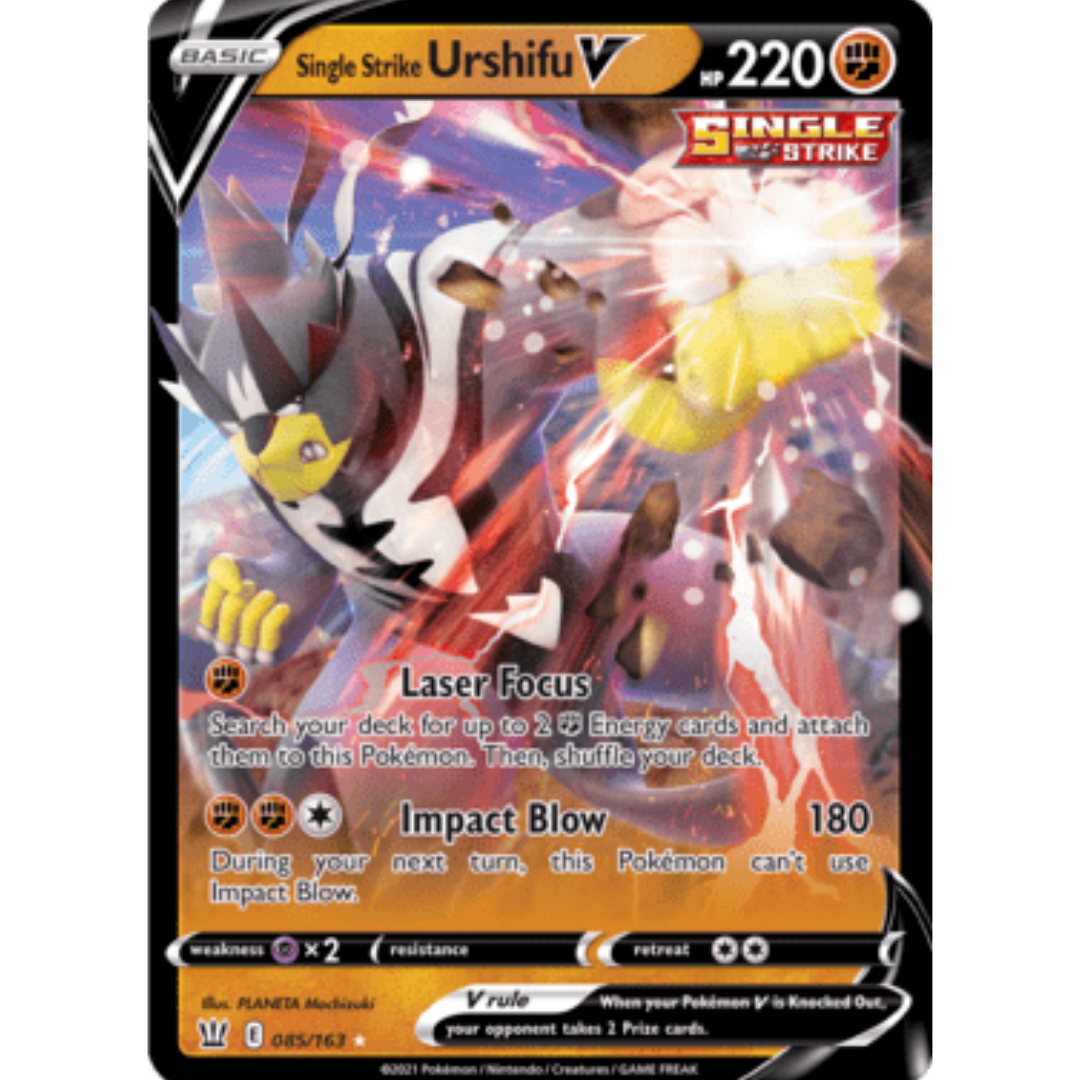 Single Strike Urshifu V 085  - Holofoil SWSH05 Battle Styles - Ultra Rare