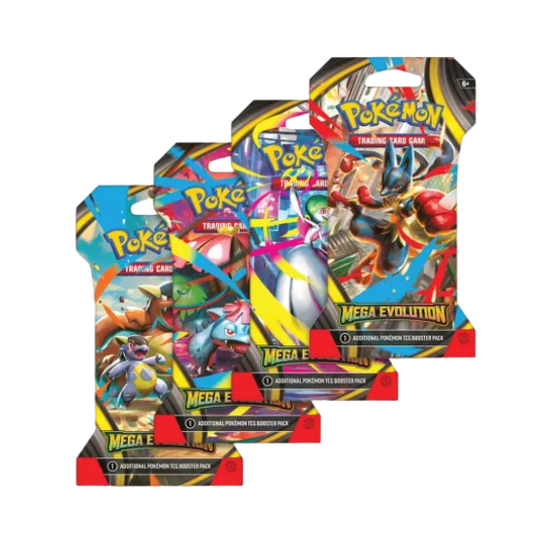 Mega Evolution Sleeved Booster Pack Art Bundle [Set of 4]