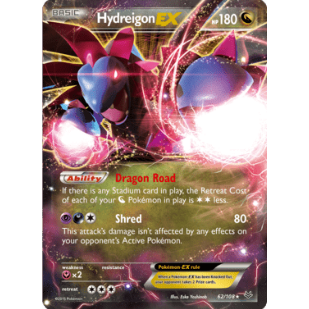 Hydreigon EX 062/108  - Holofoil XY  Roaring Skies - Ultra Rare