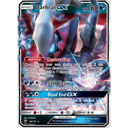 Darkrai GX (88a/147) (Alternate card) (Jumbo Card) [Sun & Moon: Burning Shadows]