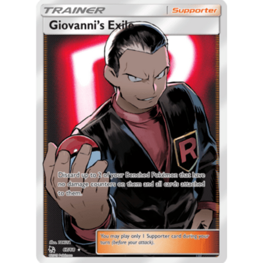 Giovanni's Exile (Full Art) 067/68  - Holofoil Hidden Fates - Ultra Rare
