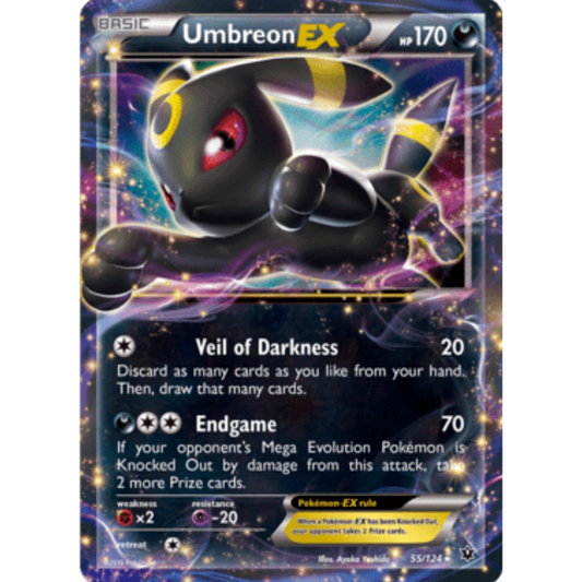Umbreon EX 055/124  - Holofoil XY  Fates Collide - Ultra Rare