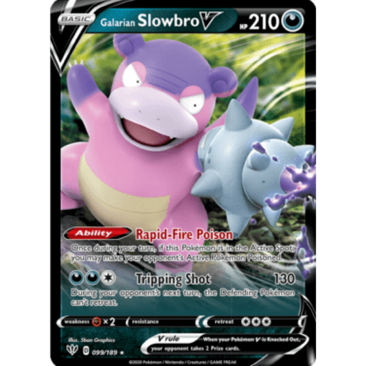 Galarian Slowbro V (099/189) [Sword & Shield: Darkness Ablaze]