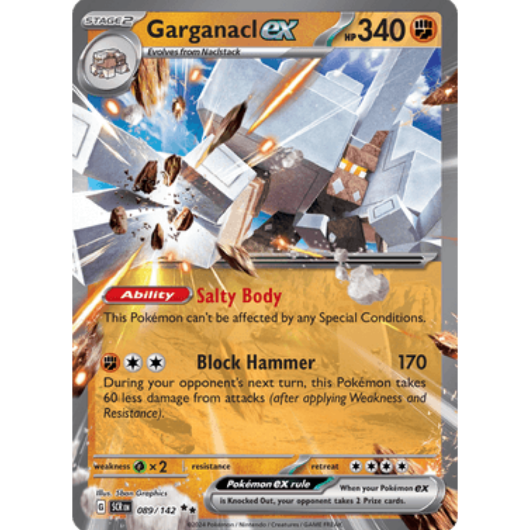 Garganacl ex 089/142  - Holofoil SV07 Stellar Crown - Double Rare