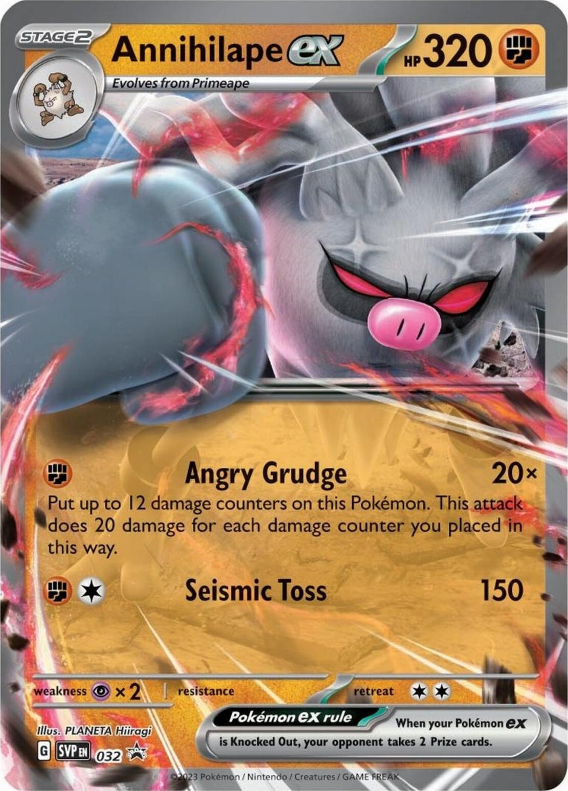Annihilape ex 032  - Holofoil SV Scarlet & Violet Promo Cards - Promo