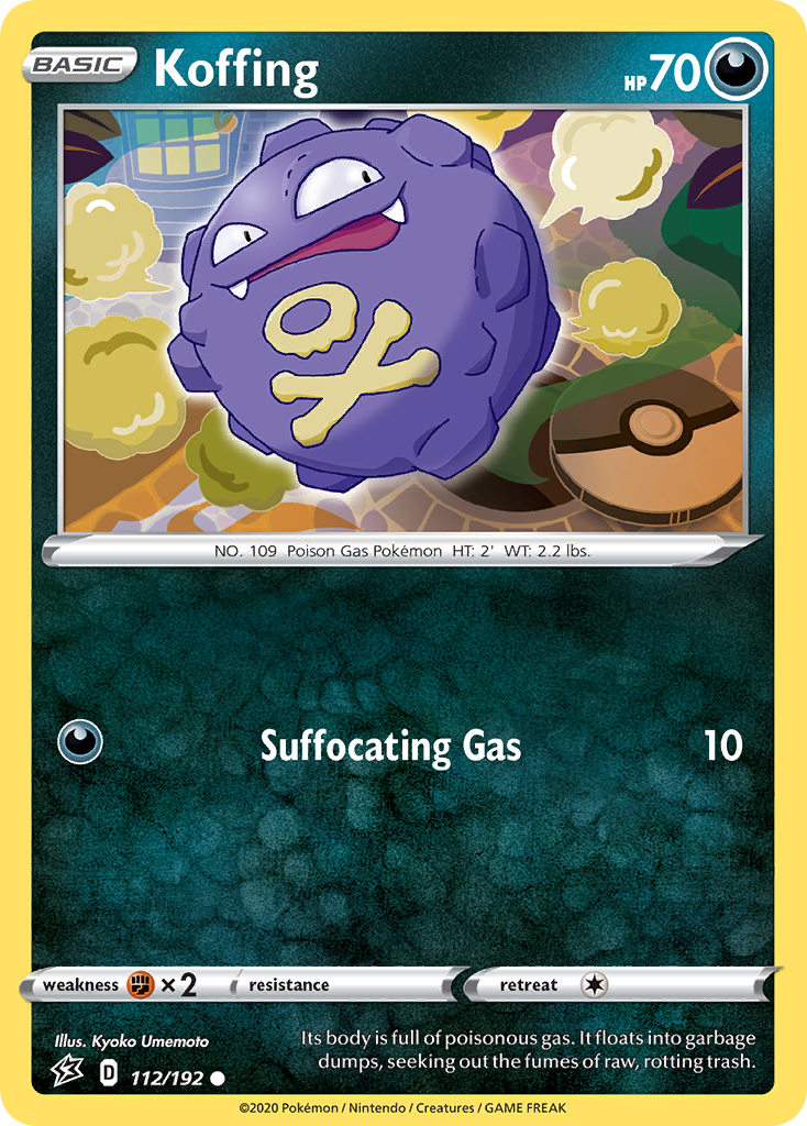 Koffing 112  SWSH02 Rebel Clash - Common