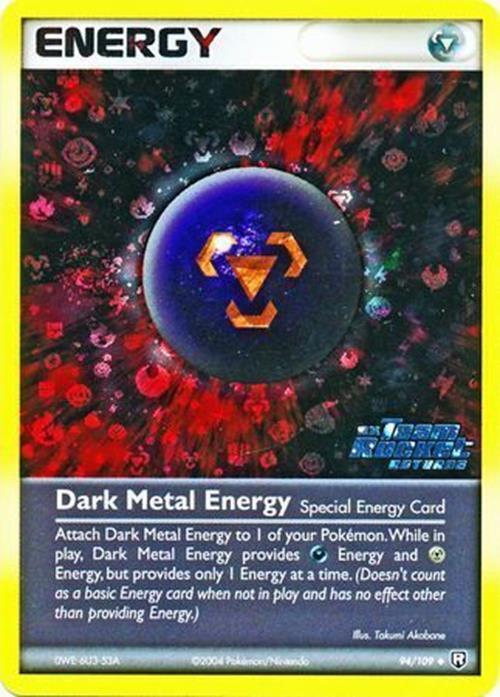 Dark Metal Energy 094  - Reverse Holofoil Team Rocket Returns - Uncommon