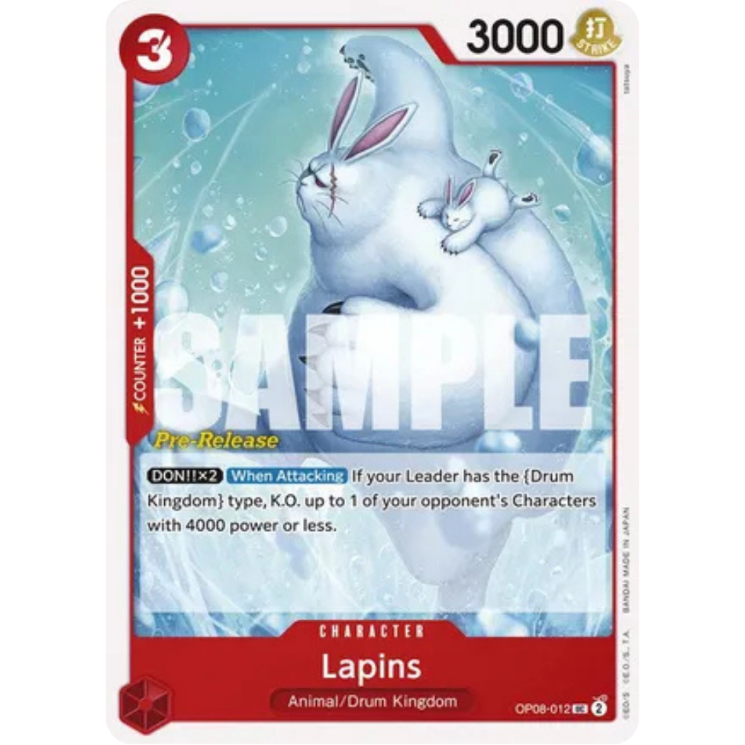 Lapins (OP08-012) - Two Legends Pre-Release Cards