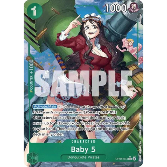 Baby 5 (OP05-034) (Alternate Art) (OP05-034) - Premium Booster -The Best- Foil
