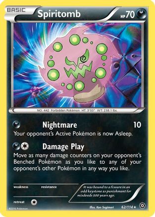 Spiritomb 062  XY  Steam Siege - Rare