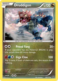 Druddigon 083  - Reverse Holofoil XY  Steam Siege - Rare