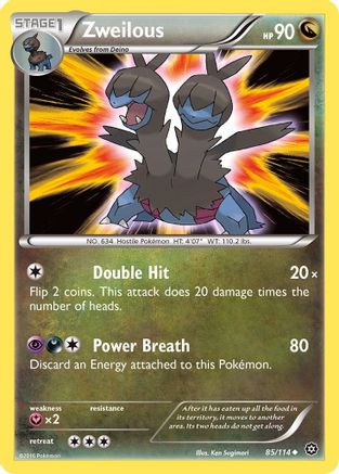 Zweilous/114  XY  Steam Siege - Uncommon