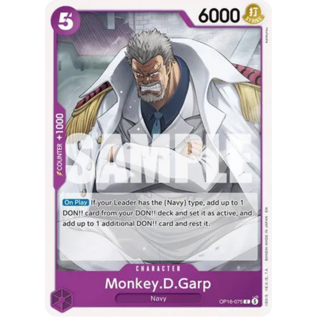 Monkey.D.Garp (OP16-075) - The Time of Battle