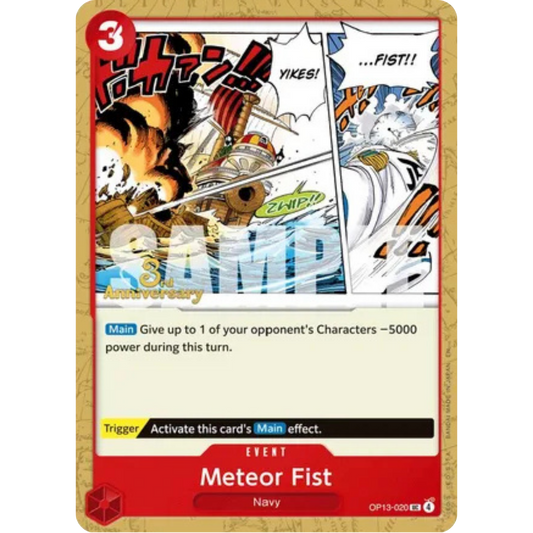 Meteor Fist (OP13-020) - Carrying On His Will: 3rd Anniversary Tournament Cards
