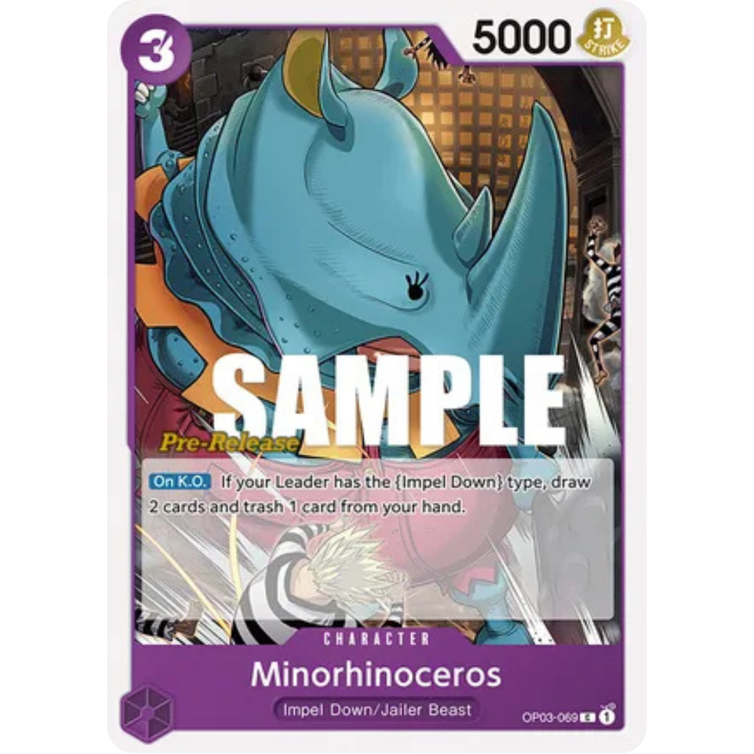 Minorhinoceros (OP03-069) - Pillars of Strength Pre-Release Cards