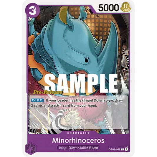 Minorhinoceros (OP03-069) - Pillars of Strength Pre-Release Cards
