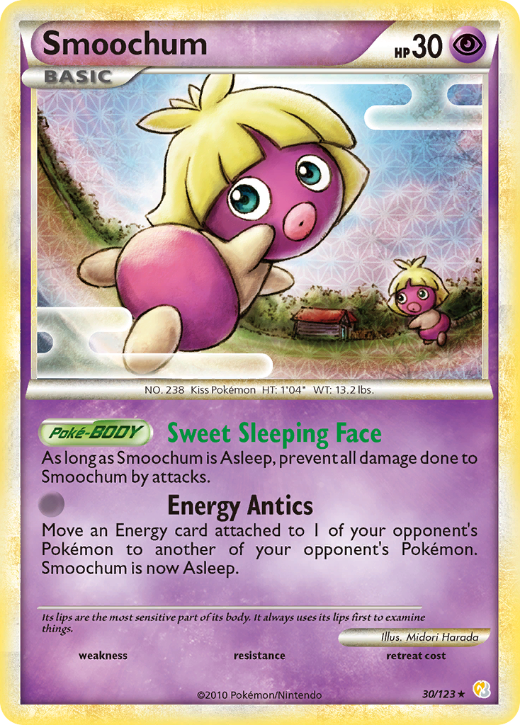 Smoochum 030  HeartGold SoulSilver - Rare