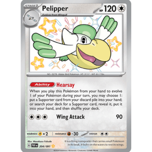 Pelipper (204/091) [Scarlet & Violet: Paldean Fates]
