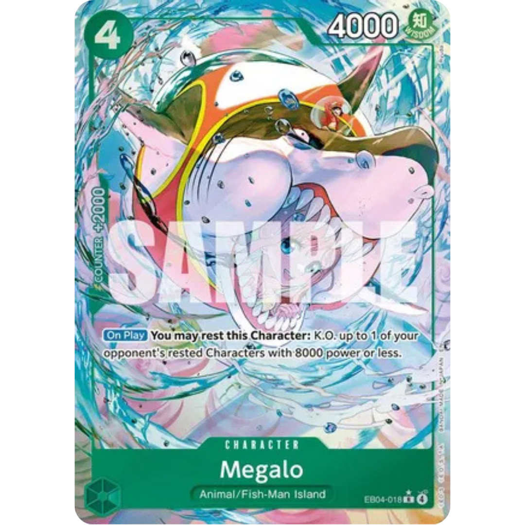 Megalo (Alternate Art) (EB04-018) - The Azure Sea's Seven Foil