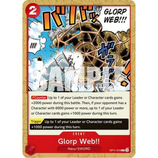 Glorp Web!! (OP11-019) - A Fist of Divine Speed