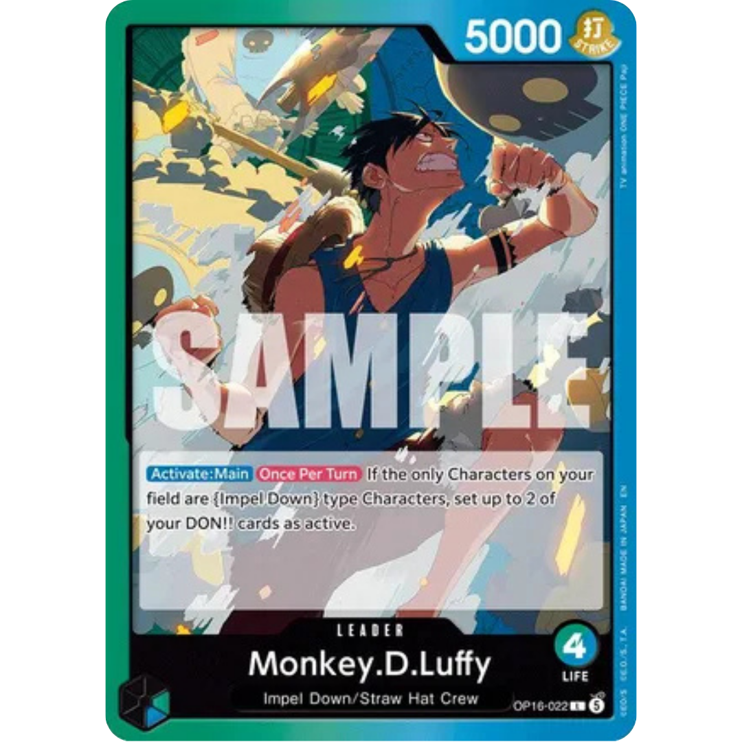 Monkey.D.Luffy (022) (OP16-022) - The Time of Battle