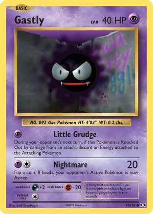 Gastly 047  XY  Evolutions - Common