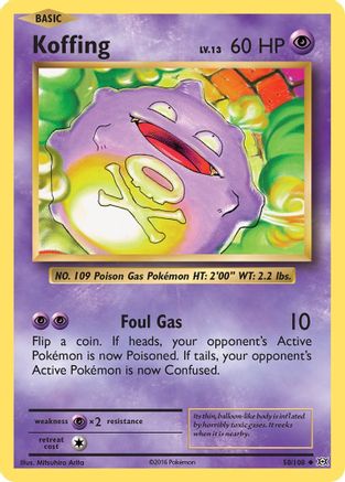 Koffing 050  XY  Evolutions - Uncommon