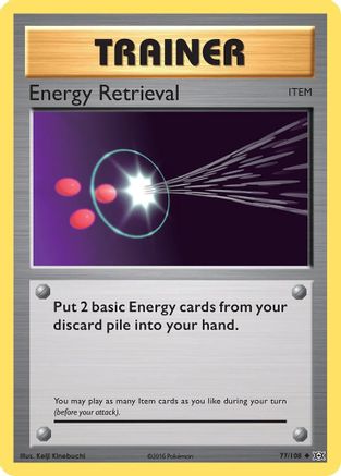 Energy Retrieval 077  XY  Evolutions - Uncommon